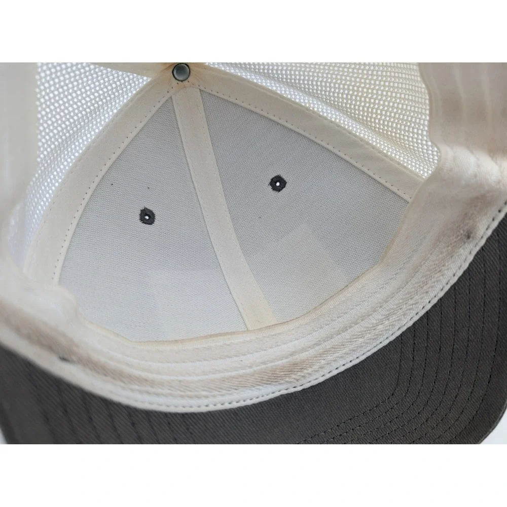 Columbia PFG Fish Flag Mesh Trucker Hat Grey White Flexfit L/XL Hat